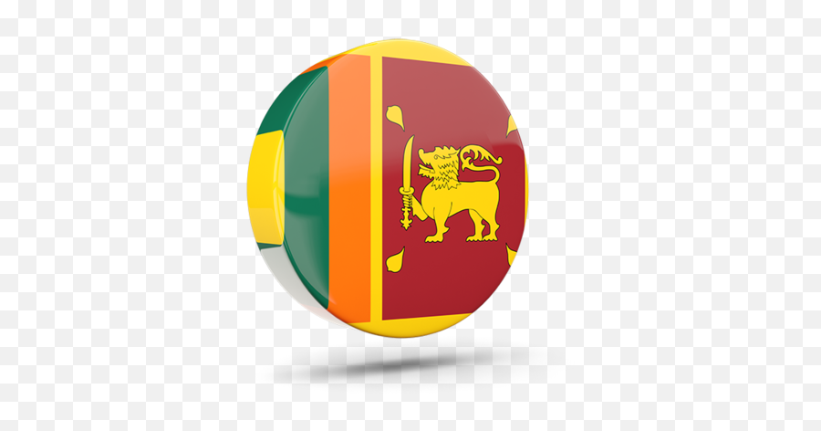 Glossy Round Icon 3d Illustration Of Flag Sri Lanka - Icon Sri Lanka Flag Png,Sri Lanka Icon