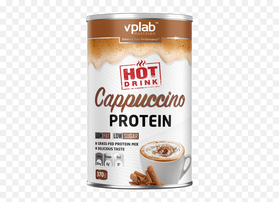 Hot Drink Cappuccino Protein - Cappuccino 370 G 14 Servings Cappuccino Protein Png,Cappuccino Png