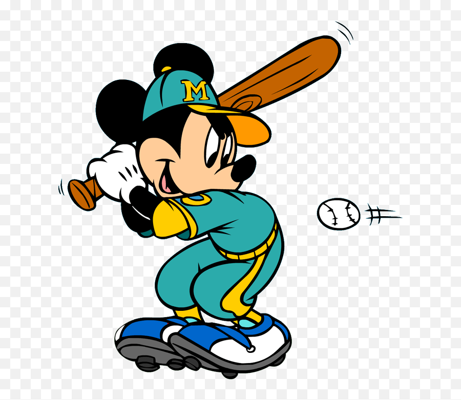 Mickey Mouse Png Files - Mickey Mouse Playing Baseball,Mickey Mouse Png Images