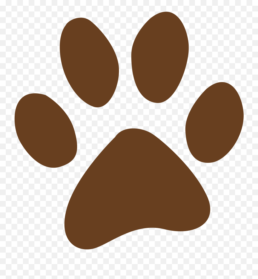 Dog Prints Cliparts - Brown Paw Print Clip Art Png,Foot Prints Png