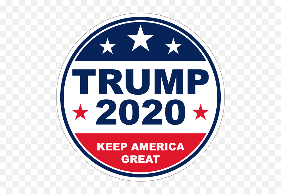 Trump 2020 Circle Sticker - Logo 2020 Trump 2020 Png,Trump Transparent Background