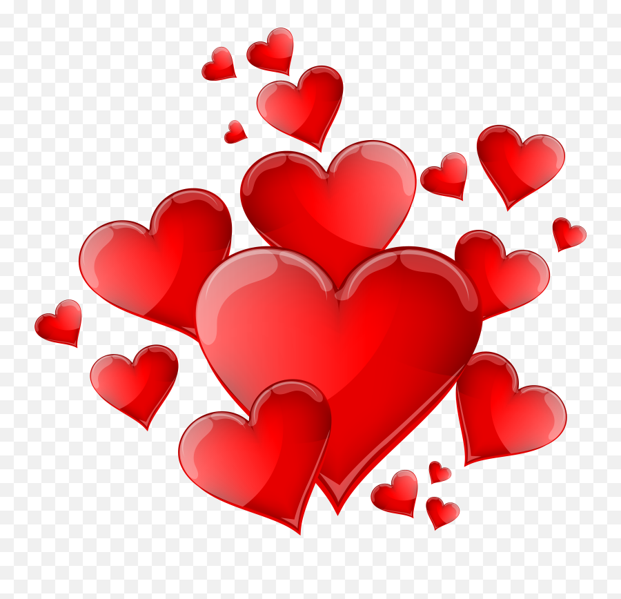 Love Hearts Png - Transparent Background Transparent Heart Clipart,Love  Heart Png - free transparent png images 