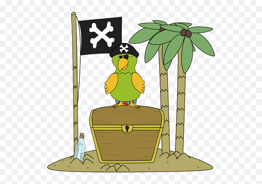 Download Pirate Flag And Parrot - Island Pirate Pirate Parrot Free Clipart Png,Pirate Parrot Png