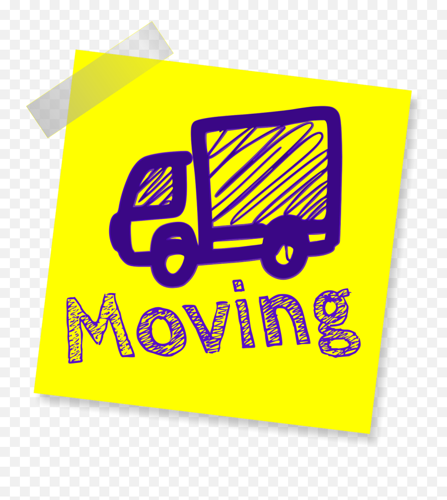 Moving Sign Yellow Sticker - Kingdom Kids Png,Moving Png