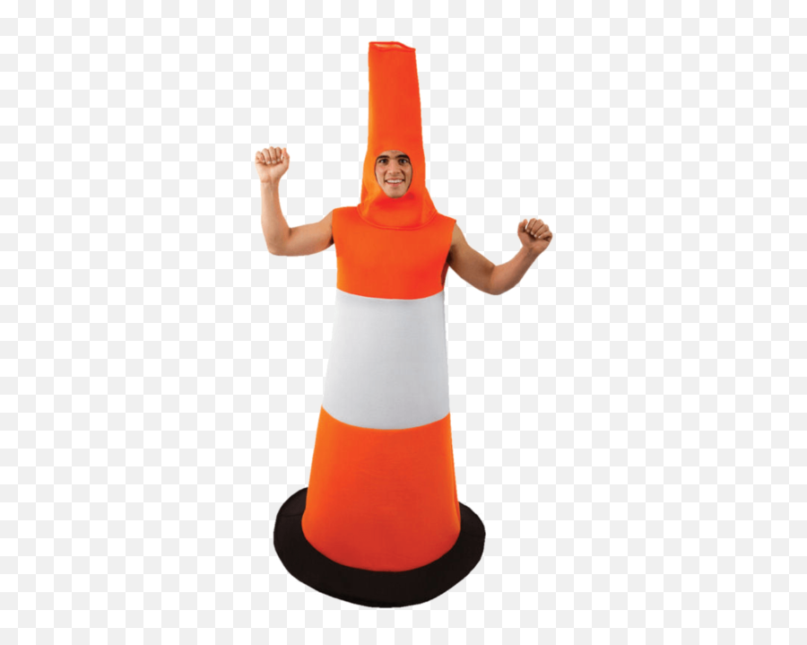 Mens Orange Traffic Cone Road Novelty Stag Night Fancy Dress Costume - Traffic Cone Costume Png,Traffic Cone Png