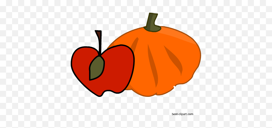 Download Free Apple And Pumpkin Png Clip Art - Portable Pumpkins And Apples Clip Art,Pumpkins Png