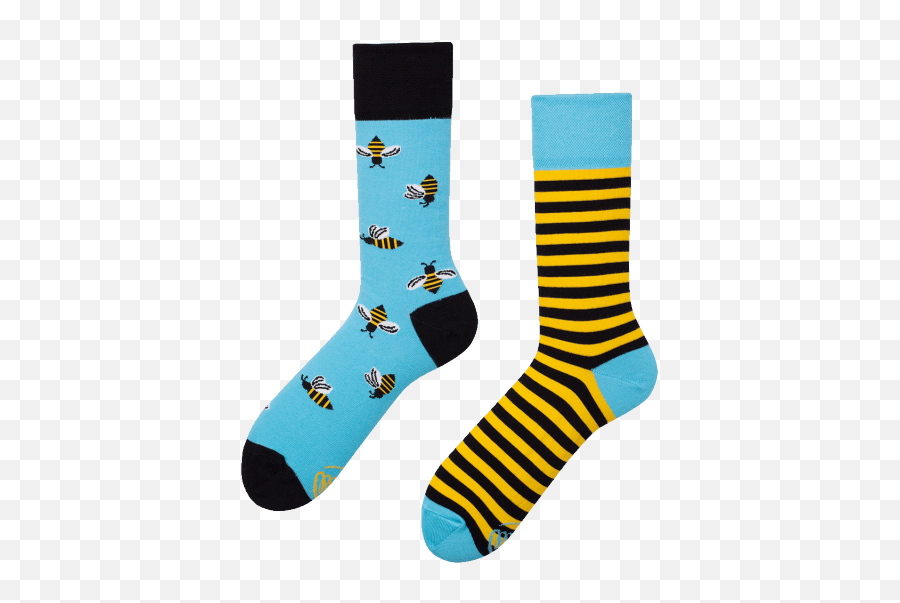 Colorful Socks - Bee Bee Polishsockscom Many Mornings Bee Socks Png,Socks Png