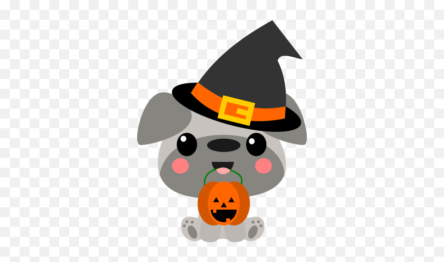 Chibi Puppy Witch Hat - Cartoon Png,Witches Hat Png