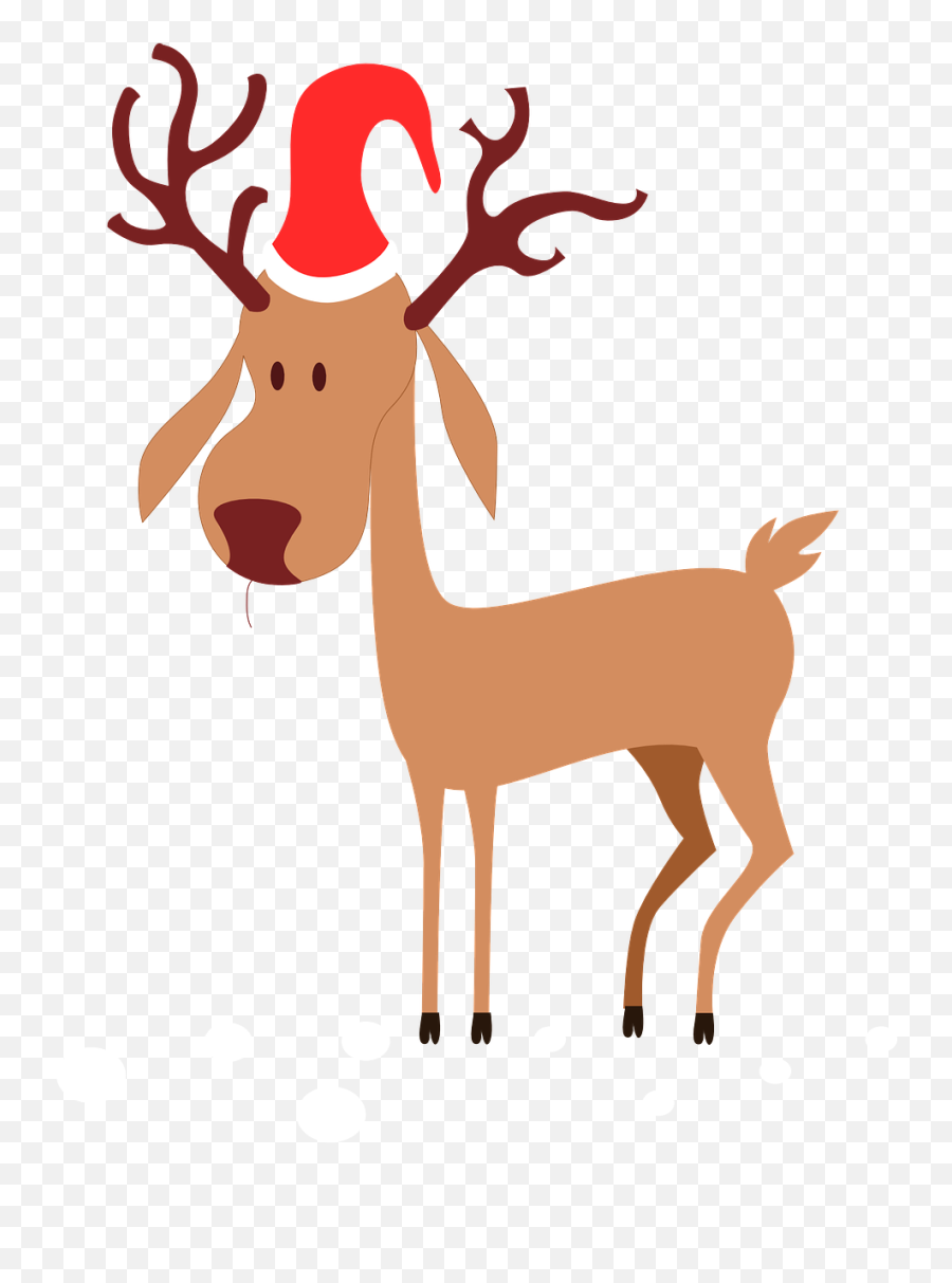 Reindeer Thin Christmas Hat - Free Vector Graphic On Pixabay Rudolph The Red Nosed Reindeer Transparent Background Png,Christmas Hat Transparent Background