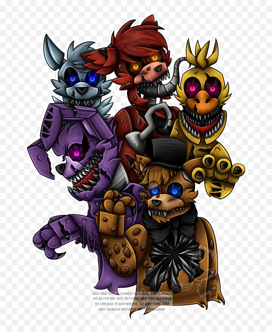 Download Vector Stock Drawing Time Twisted - Twisted Ones Fnaf The Twisted Ones Fan Art Png,Fnaf Png