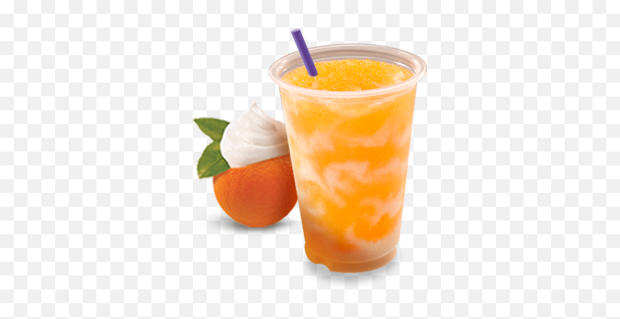 Free Orange U0027n Creme Swirl Frutista Freeze From Taco - Taco Bell Orange Cream Pop Freeze Png,Drinks Png