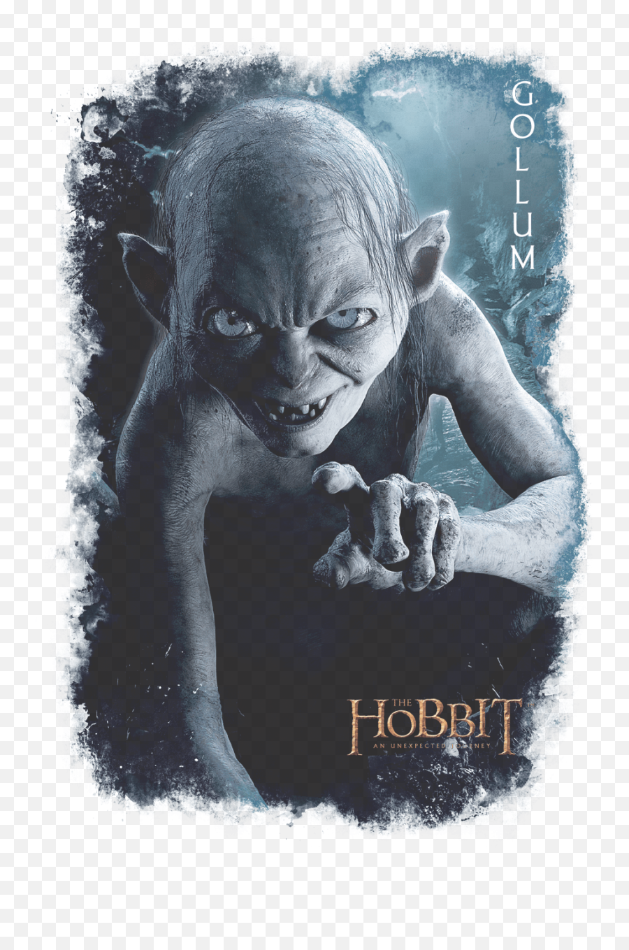 The Hobbit Gollum Poster Womenu0027s T - Shirt Gollum Poster Png,Gollum Png