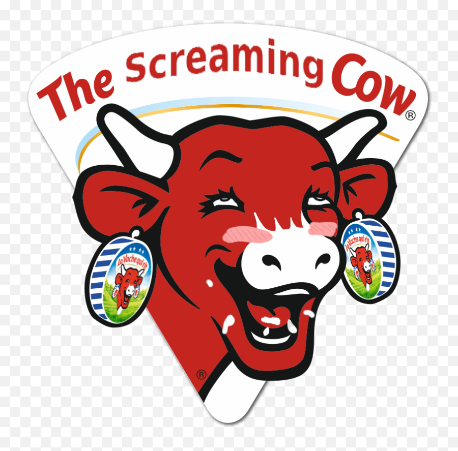 Screaming Cow Ahegao Sbubby - Laughing Cow Logo Png,Ahegao Face Transparent