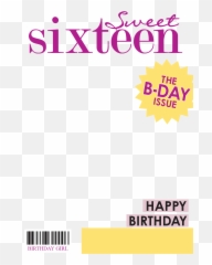 Sweet 16 Magazine Cover - Birthday Card Free Greetings Helix Png,Sweet 16 Png