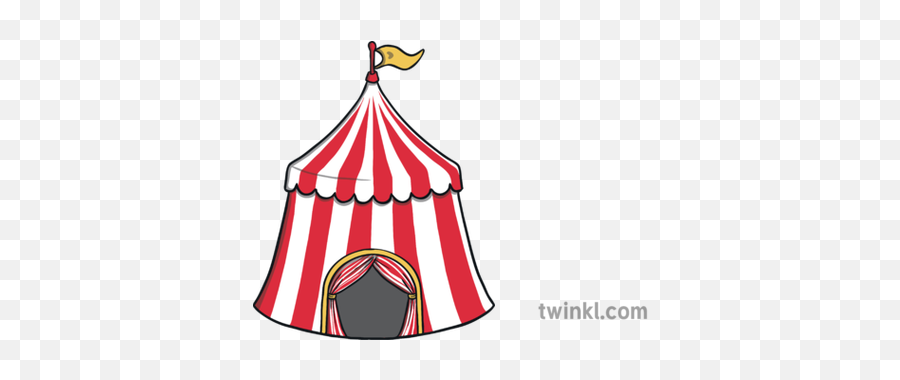 Circus Tent Illustration - Twinkl Circus Png,Carnival Tent Png
