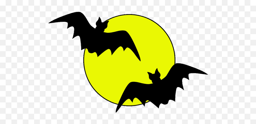 Cartoon Silhouette Character Yellow Bat For Halloween - 600x512 Fictional Character Png,Bat Silhouette Png