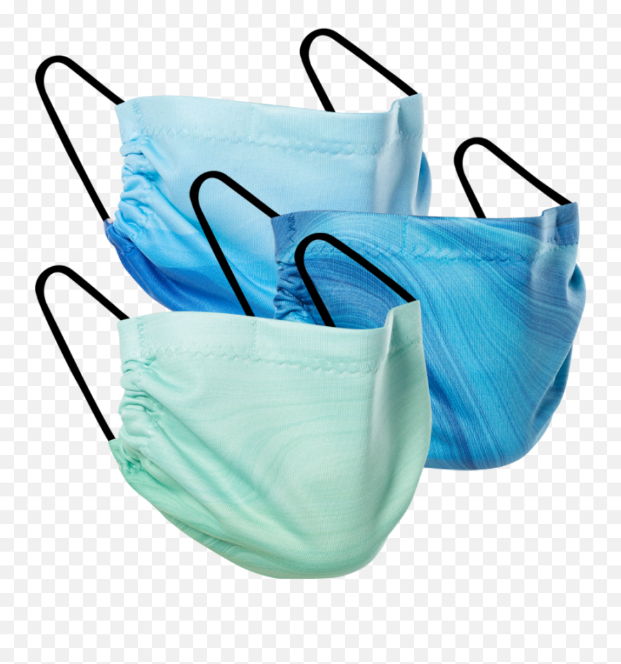 Ocean Waves - Three Pack Fabric Face Mask For Teen Png,Ocean Waves Transparent