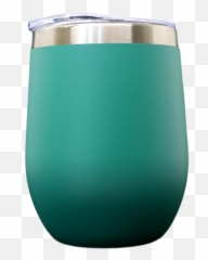 12oz Powder Coated Wine Goblet Pine Green - Cylinder Png,Goblet Png