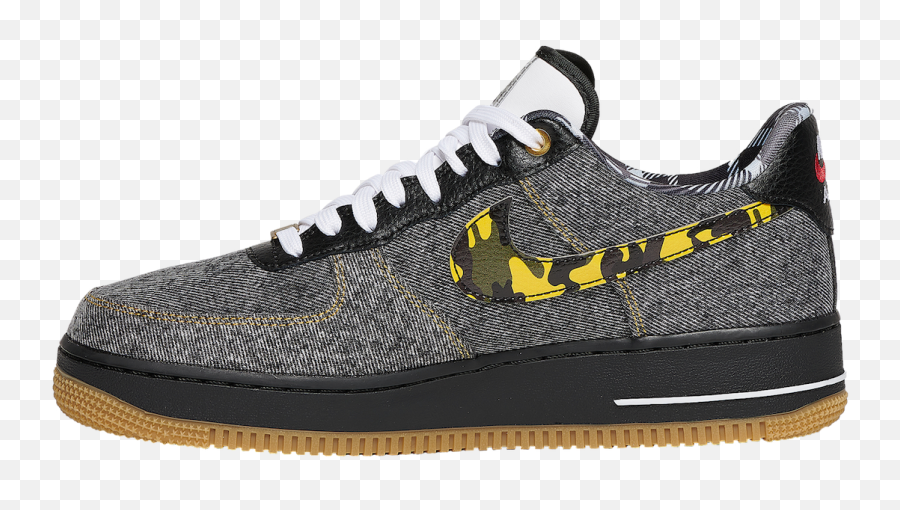 Nike Air Force 1 Low Denim Release Details - Justfreshkicks Png,Nike Swoosh Logo Png