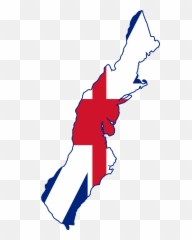 Flag Map Of The Thirteen Colonies - 13 png