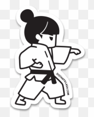 Karate Martial Arts Taekwondo Drawing - Taekwondo Drawing Easy Png,Karate Png