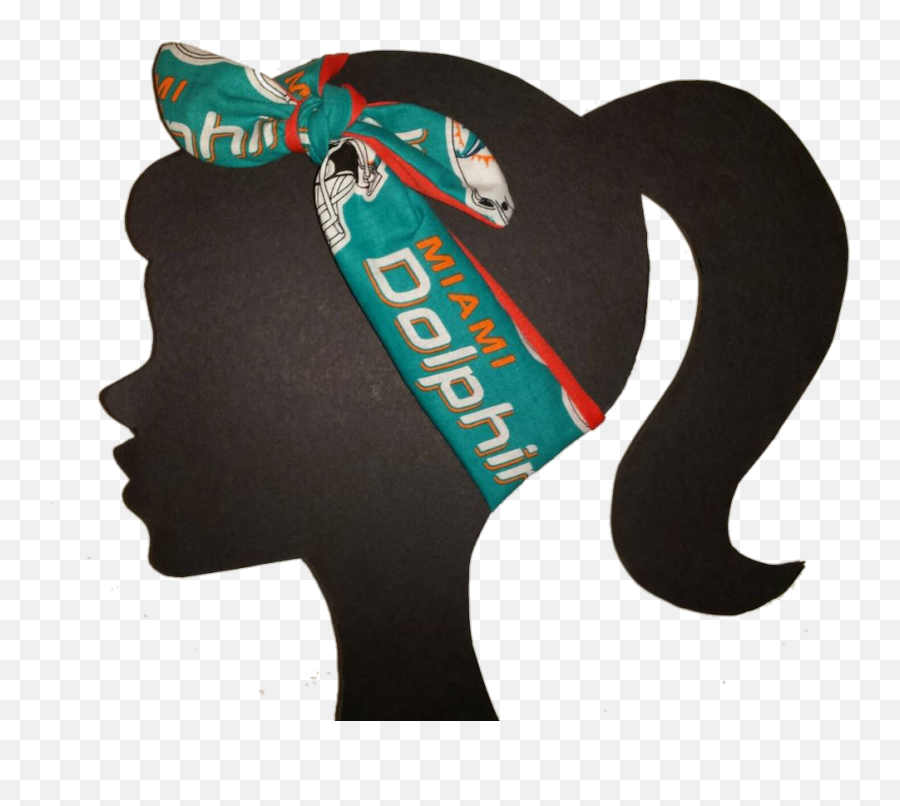 Download Miami Dolphins Headband - Turner Licensing Miami Hair Design Png,Miami Dolphins Logo Png