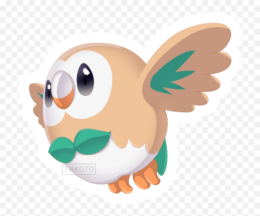 Rowlet Weasyl - Fictional Character Png,Rowlet Png