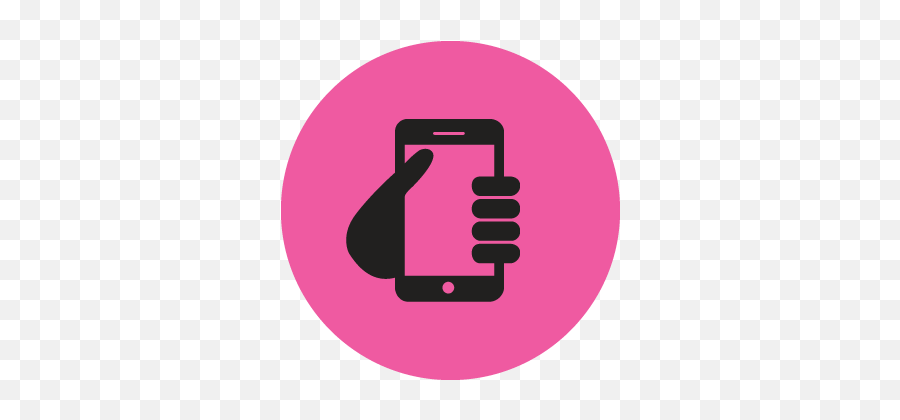 Contact The Pink House - Mobile Sign Png,Pink Phone Icon