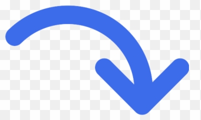 Curved Arrow Vector Svg Icon 15 - PNG Repo Free Icons Blue