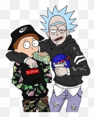 Download Hd Report Abuse - Rick Et Morty Supreme Transparent Rick And Morty Adidas Png,Rick And Morty Png