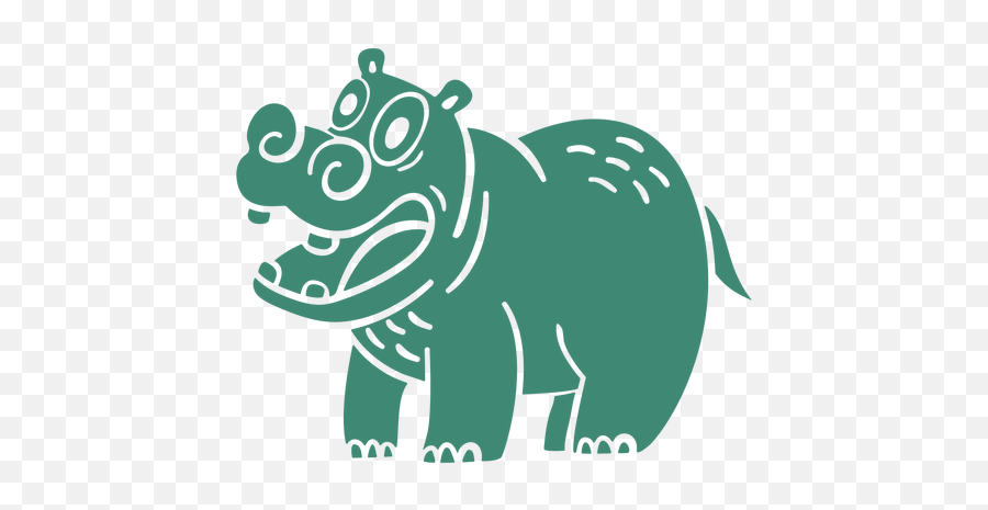 Smiling Png U0026 Svg Transparent Background To Download - Animal Figure,What Is The Hippo Icon On My Galaxy S6
