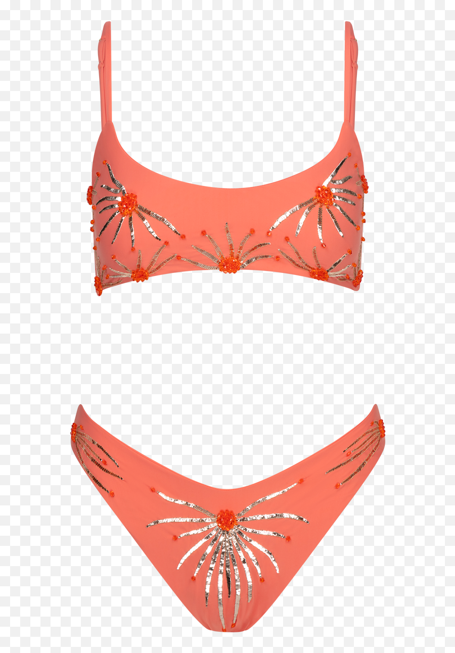 Ruby Tangerine Bikini Bottoms - Solid Png,Icon Swimsuits