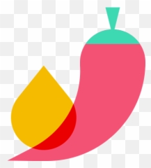Chili Pepper Icon In Color Glass Style - Language png
