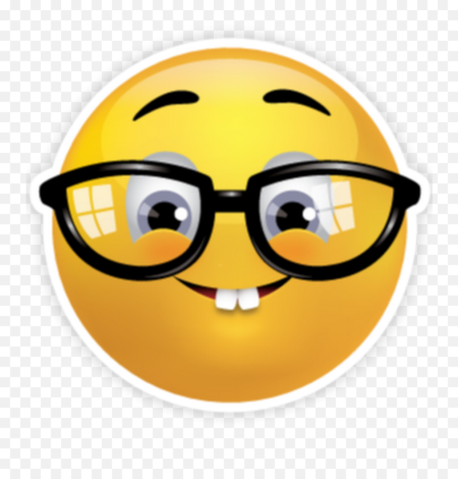 Download Emoticon Smiley Sad Geek Nerd Emoji Hq Png Image - Transparent Background Nerd Emoji,Smile Emoji Transparent