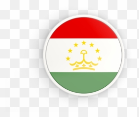 Round Icon With White Frame Illustration Of Flag Tajikistan - Language Png,Framing Icon