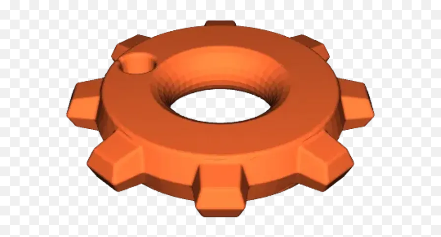 Factorio Inspired Gear Keychain By Erikjuh Download Free - Shaper Cutter Png,3d Gear Icon