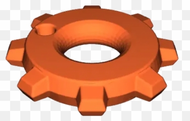 Factorio Inspired Gear Keychain By Erikjuh Download Free - Shaper Cutter png