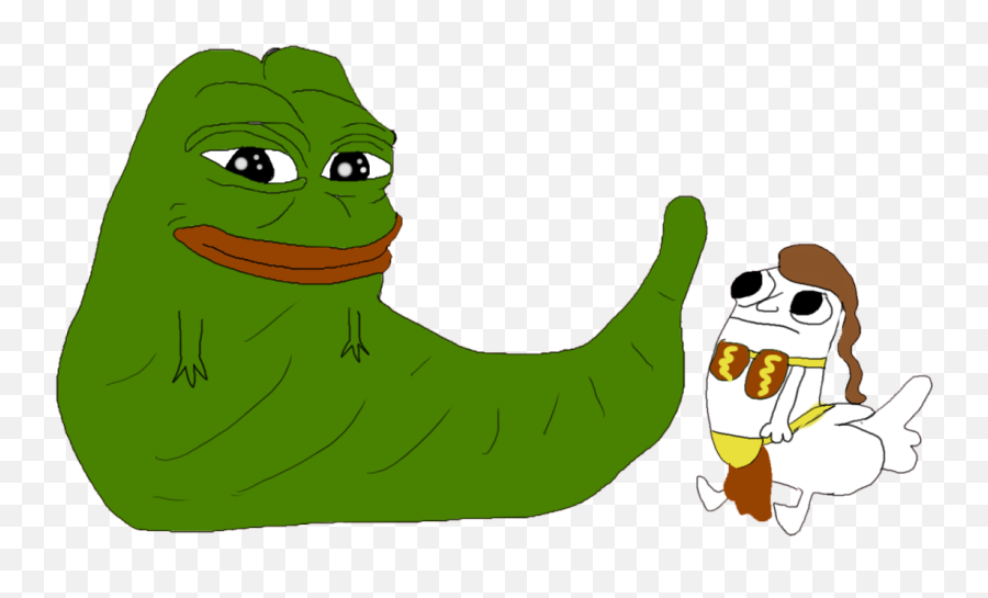 No Clue What I Am Seriously - Jabba The Hutt Pepe Png,Dickbutt Png