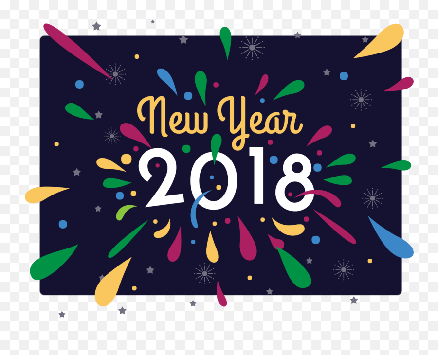 Download Create An Animated Poster - Happy New Year 2018 Hd New Year Flyer Background Png,New Year 2018 Png