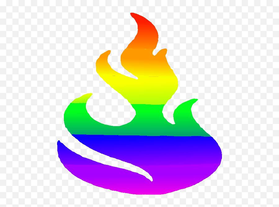 Flame Clipart Rainbow - Rainbow Fire Png,Green Fire Png