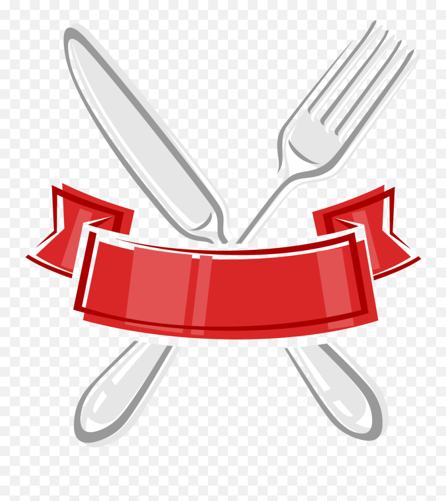 Cutlery Vector Red - Cute Spoon And Fork Clipart Png,Fork Transparent