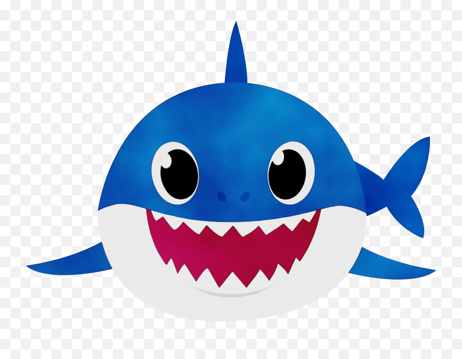 Download Daddy Shark Png Hd Blue - Baby Shark Png,Cartoon Fish Transparent Background