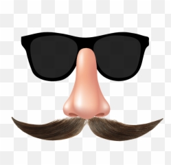 Mustache And Glasses Funny Face Transparent Image Free Png - Funny Glasses Transparent Background