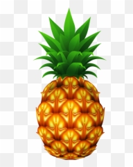 Download 0090909 - Pineapple Clipart Png Png Image With No Tropical Fruit Vector,Pineapple Clipart Png