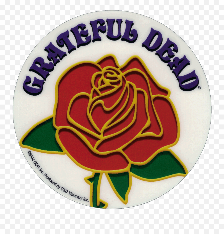 Download Grateful Dead Logo With Rose - Emblem Png,Dead Rose Png