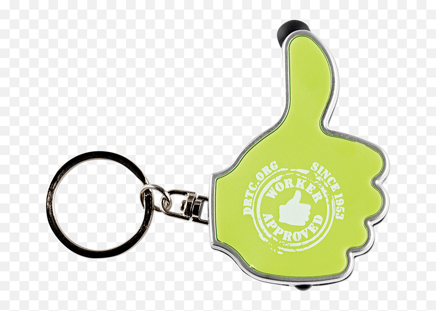 Worker Approved Thumbs Up Led Keyring U0026 Stylus - Dale Rogers Training Center Keychain Png,Thumbs Up Logo