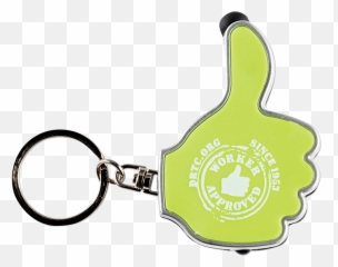Worker Approved Thumbs Up Led Keyring U0026 Stylus - Dale Rogers Training Center Keychain Png,Thumbs Up Logo