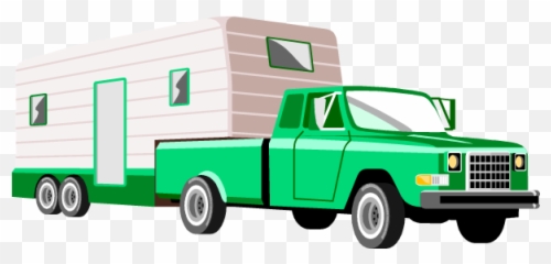 Library Of Truck With Camper Picture Freeuse Stock Png Files - Cartoon Camper And Truck,Camper Png