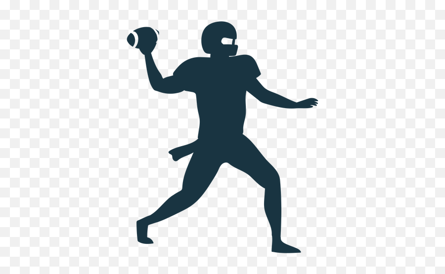 Player Outfit Ball Helmet Football - Football Silhouette Transparent Png,Football Silhouette Png