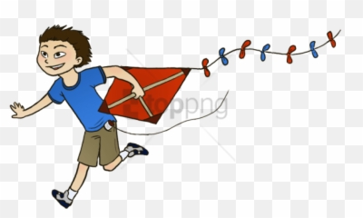 Download Free Png Kite Flying Day - Flew A Kite Cartoon,Kite Png